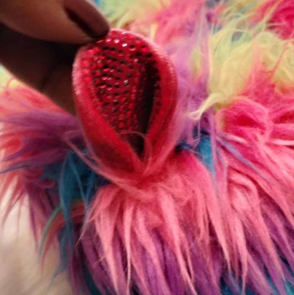 Girl's J Bunny Rainbow Slippers